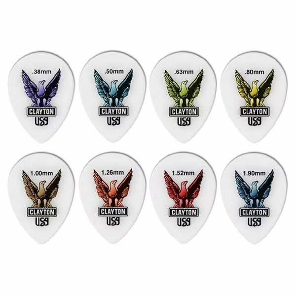 Acetal Polymer Small Teardrop Guitar Picks- 1 mm, 72PK, Clayton, Mfr#: ST100